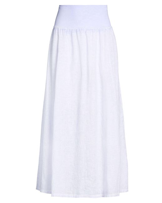 Ploumanac'h White Maxi Skirts