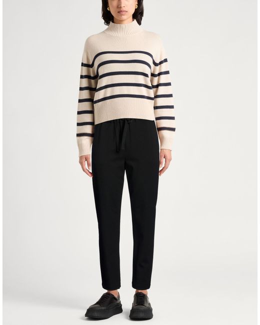 Semicouture Black Pants Viscose, Polyamide, Elastane