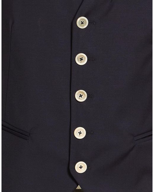 Eleventy Blue Tailored Vests for men