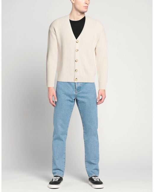 Officina 36 Natural Cream Cardigan Viscose, Wool, Polyamide for men