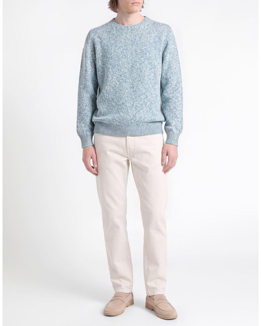 Fedeli Blue Sweaters for men