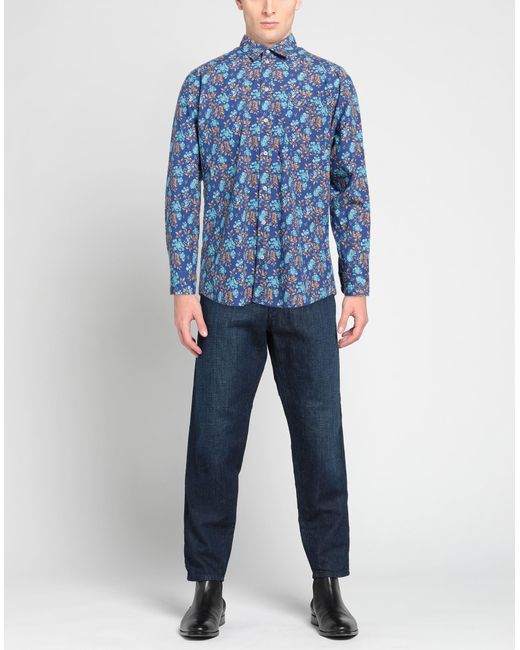 Camicia di ABSEITS in Blue da Uomo