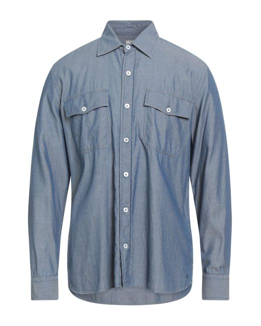 Brooksfield Blue Shirt Cotton for men