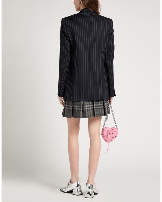 MSGM Black Blazer Virgin Wool, Polyester