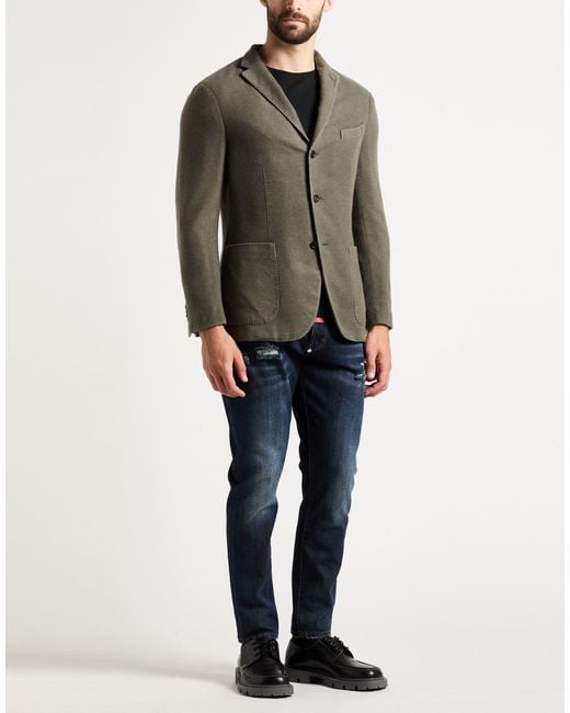 Boglioli Green Blazer Cashmere for men