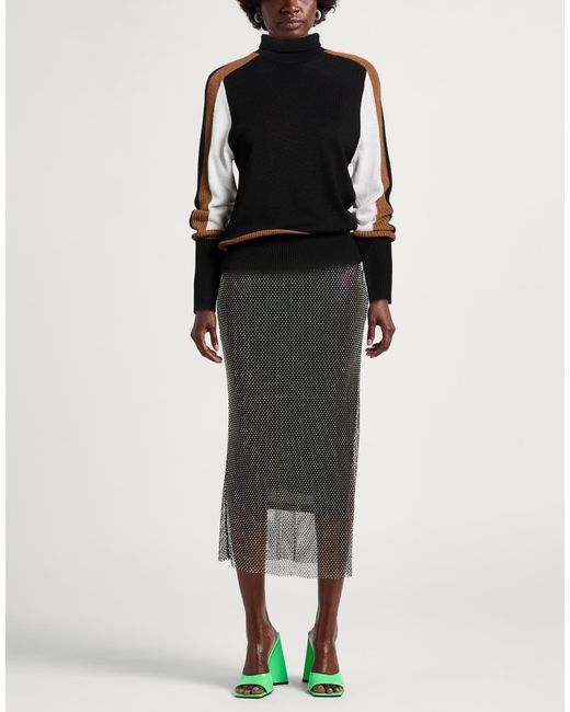 Alpha Studio Black Turtleneck Wool