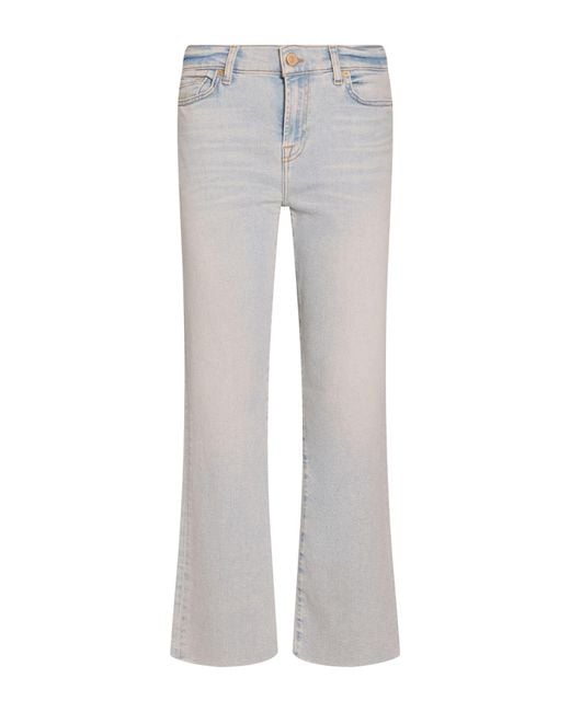 7 For All Mankind Gray Jeans Cotton, Modal, Elastomultiester, Elastane