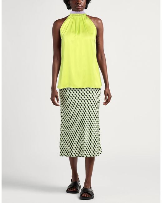 Pinko Yellow Top Polyester, Elastane