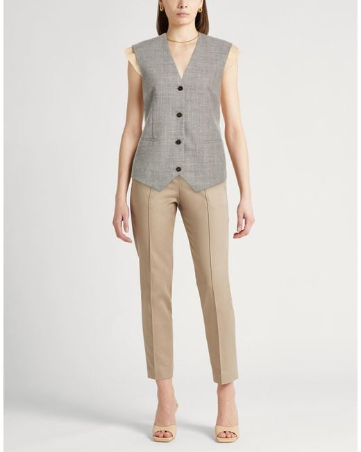 Alysi Gray Tailored Vests