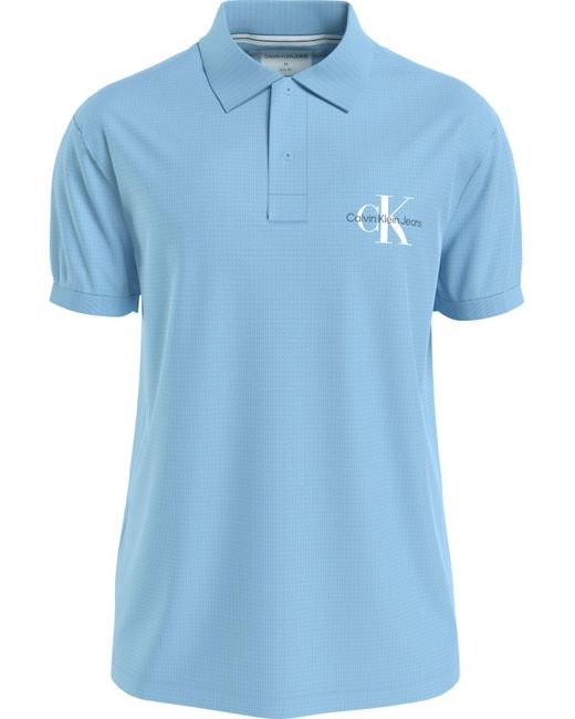 Calvin Klein Poloshirt in Blue für Herren