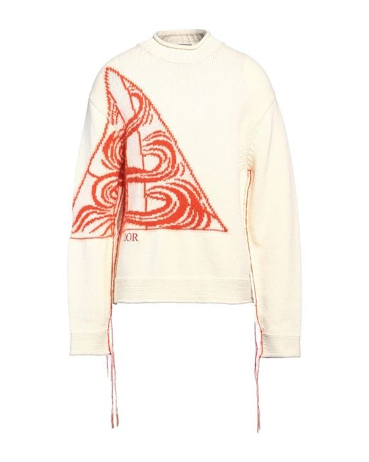 Dior White Sweater Wool, Mohair Wool for men