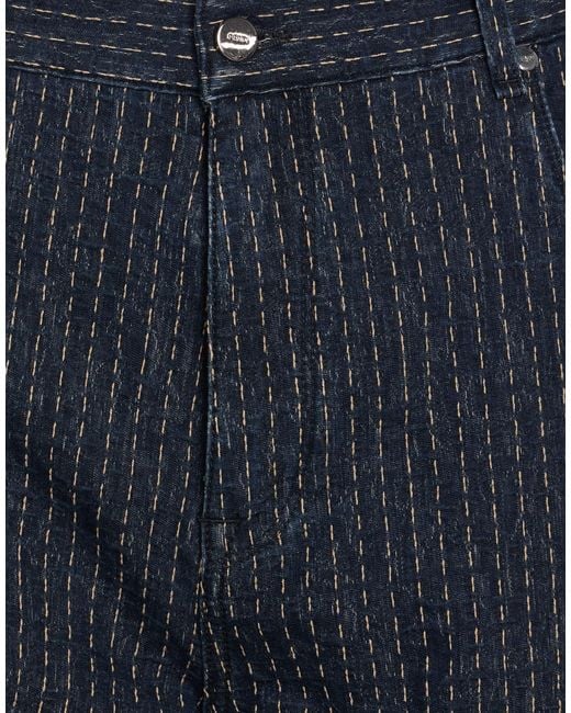 Fendi Blue Pants Cotton, Polyamide, Elastane for men