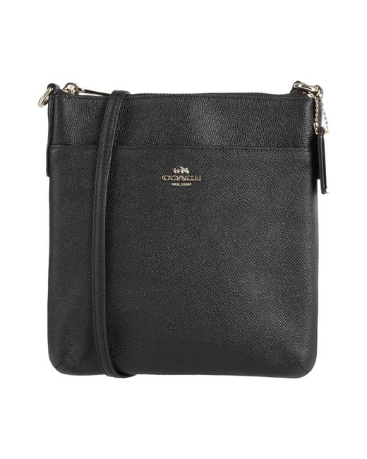 COACH Black Cross-Body Bag Leather
