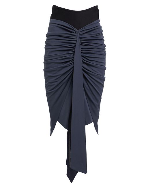 Alaïa Blue Midi Skirt