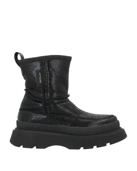 Replay Black Ankle Boots