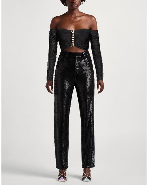 Elisabetta Franchi Black Top Polyamide, Elastane