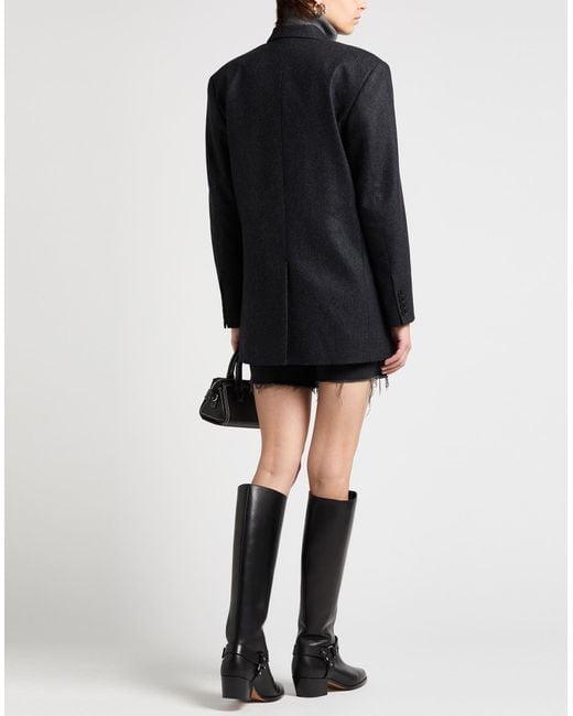 Isabel Marant Black Charcoal Blazer Virgin Wool