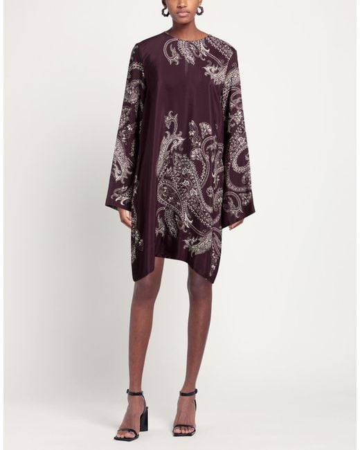 Co.Go Purple Mini Dress Silk