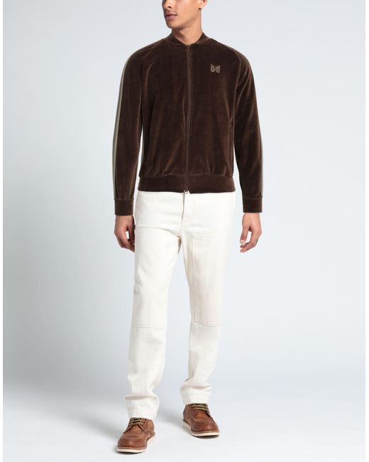 Needles Brown Cocoa Sweatshirt Cotton, Polyester for men