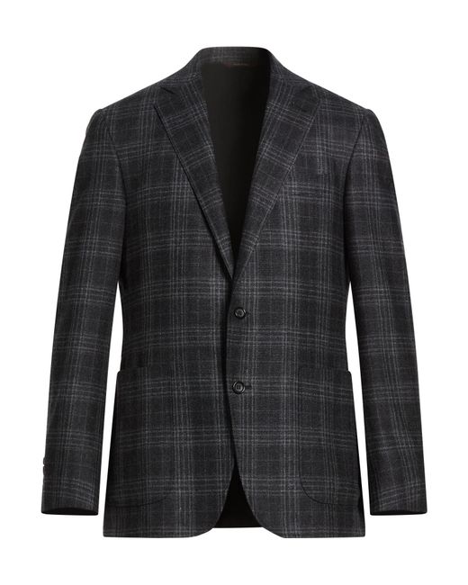 Canali Black Blazer Wool for men