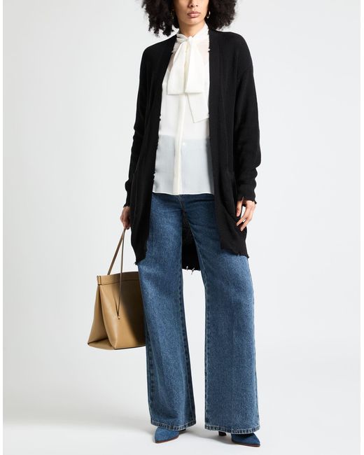 Laneus Black Cardigan Cotton