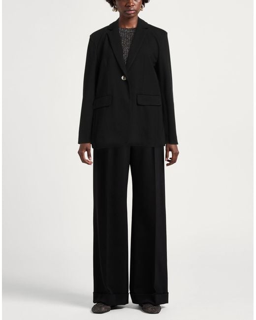 iBlues Black Blazer Viscose, Polyamide, Elastane