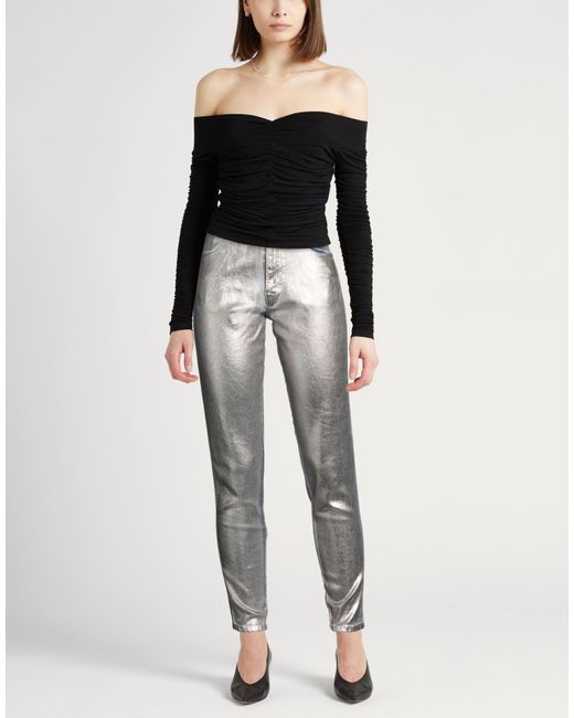 PT Torino Gray Jeans Cotton, Elastane