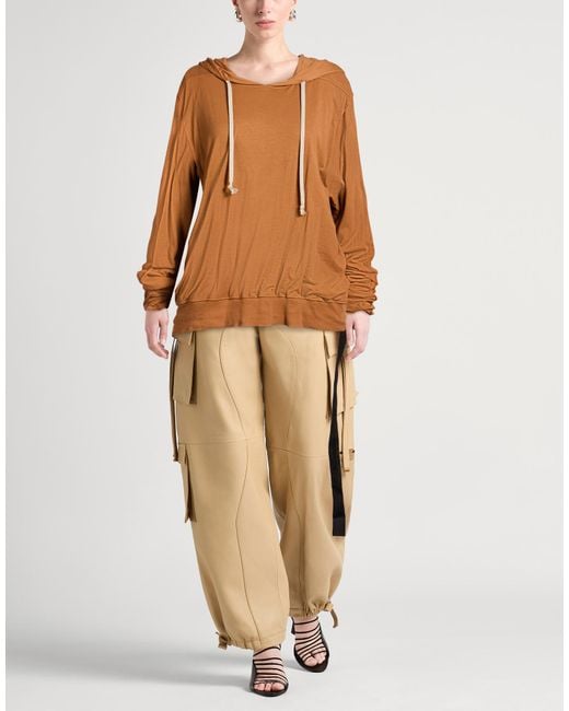 Rick Owens Brown Sweatshirt