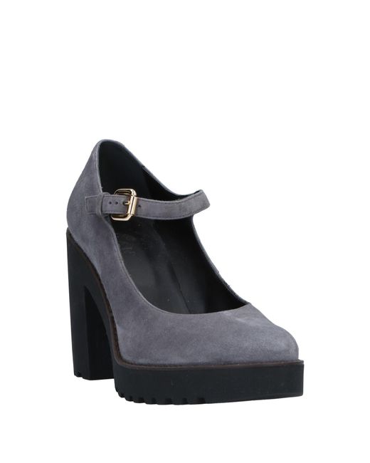 Hogan Gray Pumps Leather