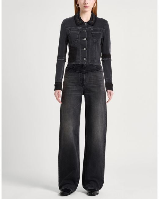 High Black Denim Outerwear