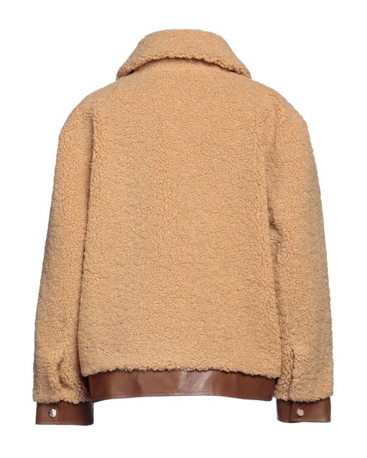 Sandro Brown Shearling & Teddy