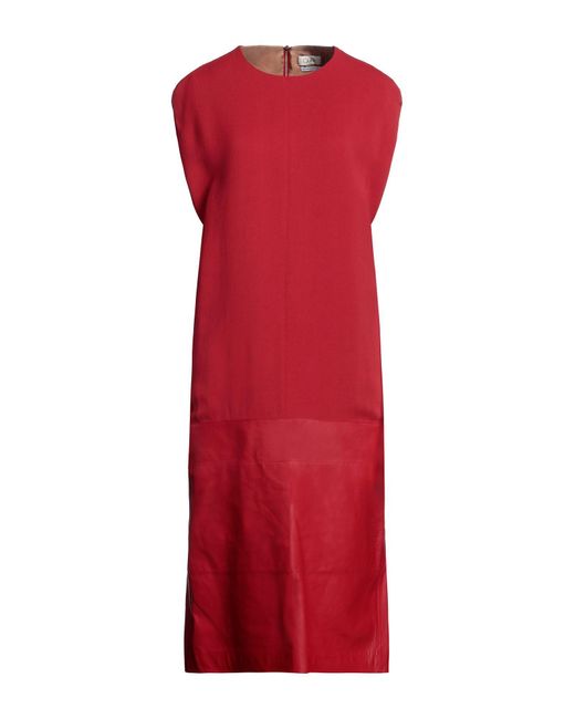 Quira Red Midi Dress
