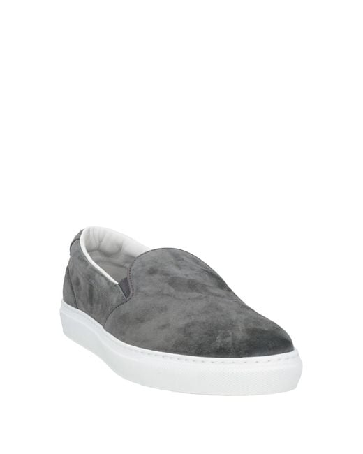 Doucal's Gray Sneakers Leather for men