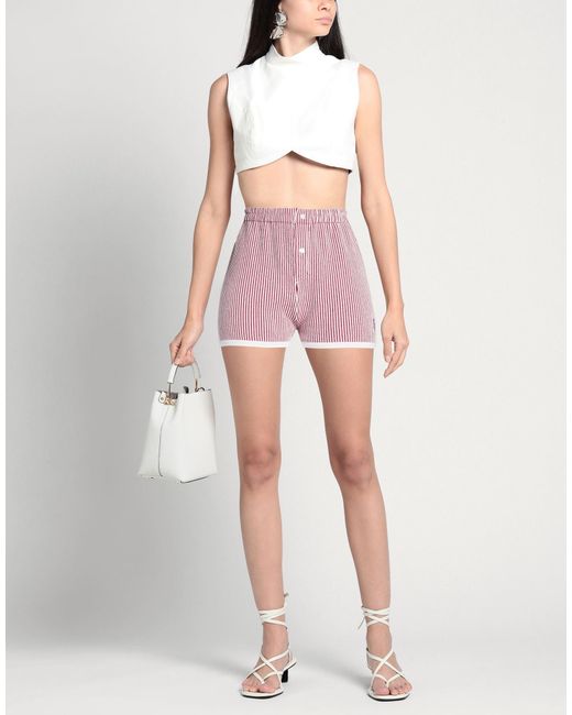Barrie Red Burgundy Shorts & Bermuda Shorts Cashmere, Cotton