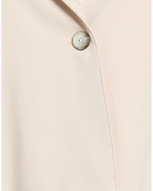 ALESSIA SANTI Natural Jacket Polyester, Viscose, Elastane