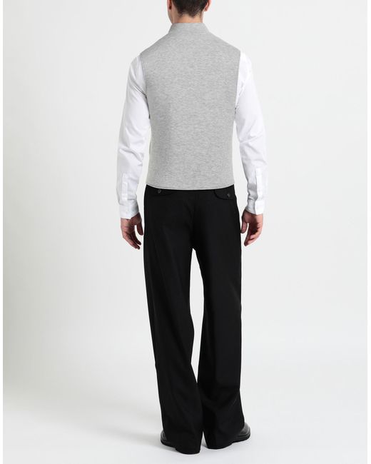 Daniele Alessandrini Gray Tailored Vest for men