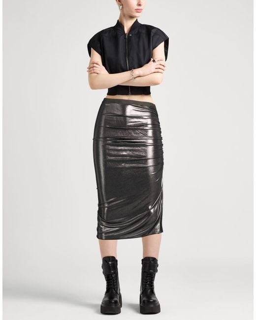 Rick Owens Black Midi Skirt