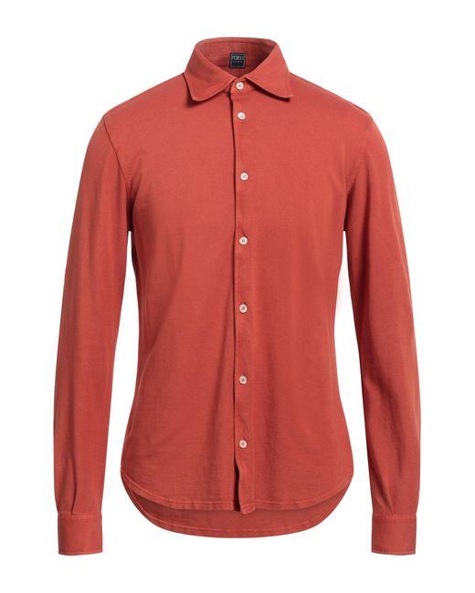 Fedeli Red Shirt for men