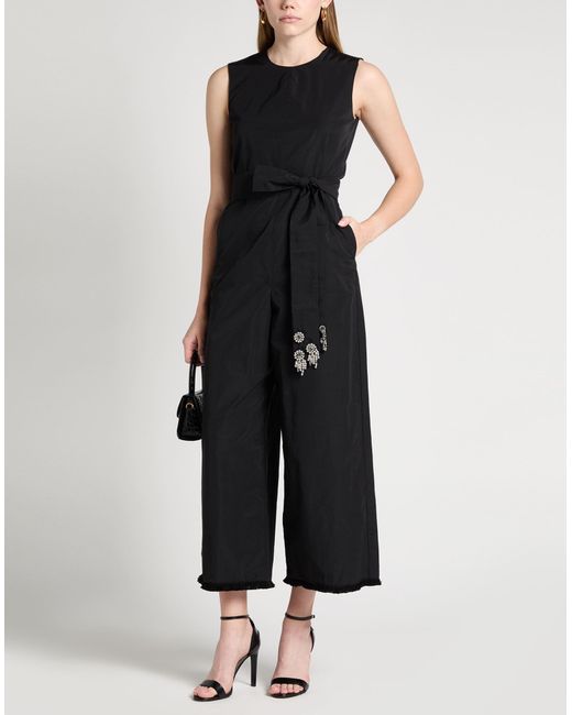 Max Mara Black Jumpsuit Cotton, Polyamide