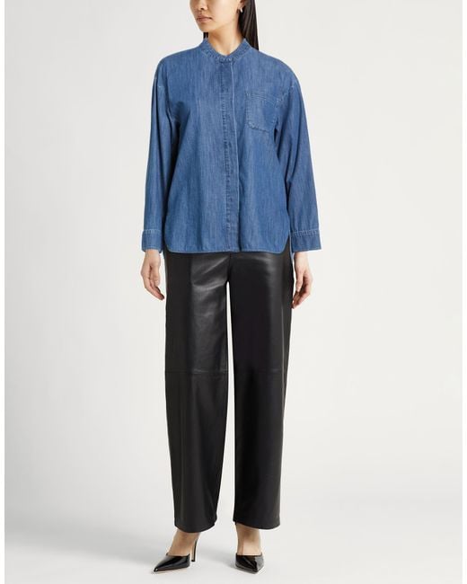 Max Mara Blue Denim Shirt Cotton