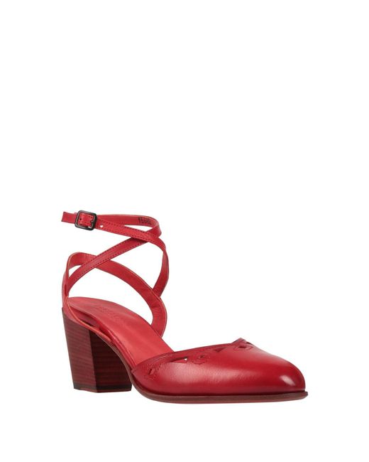 Pantanetti Red Pumps Leather