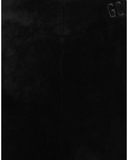 Gcds Black Pants Polyester, Elastane