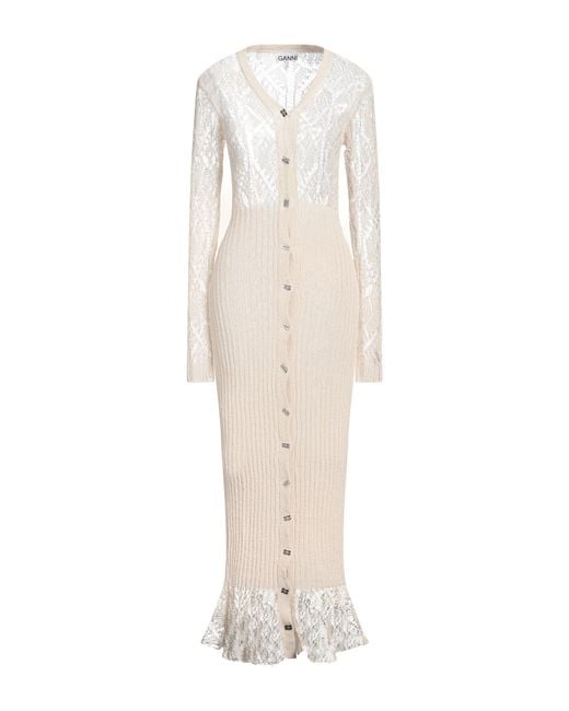 Ganni White Maxi Dress