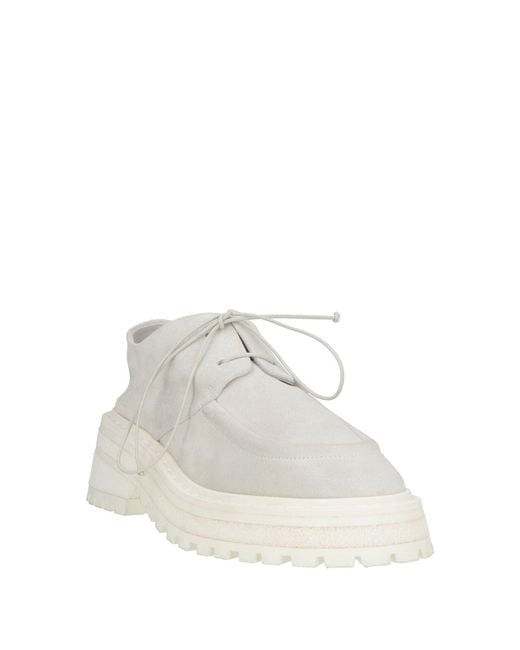 Marsèll White Lace-Up Shoes Leather