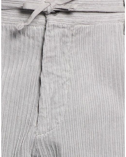 DETWELVE Gray Pants Cotton, Elastane for men