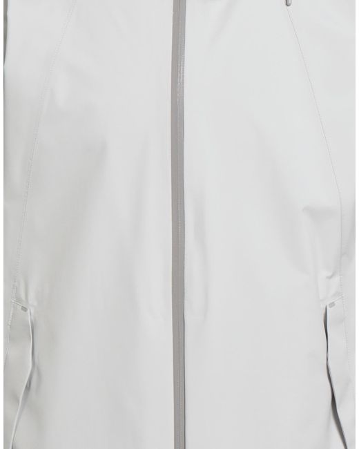 Herno Gray Laminar Overcoat & Trench Coat Polyester for men