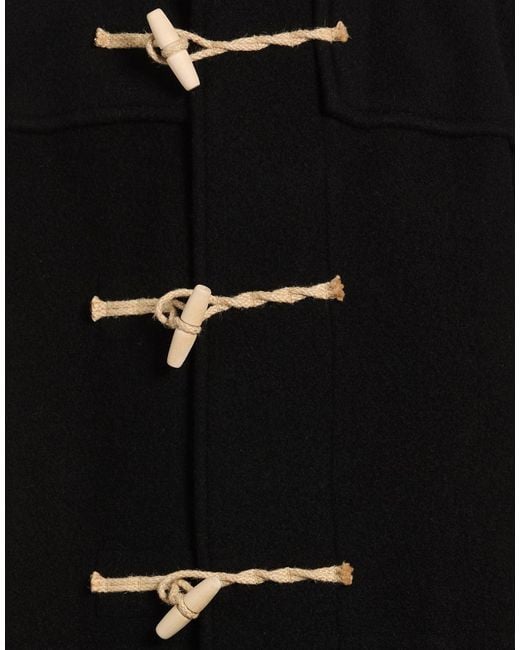 Gloverall Black Coat Wool, Polyamide for men