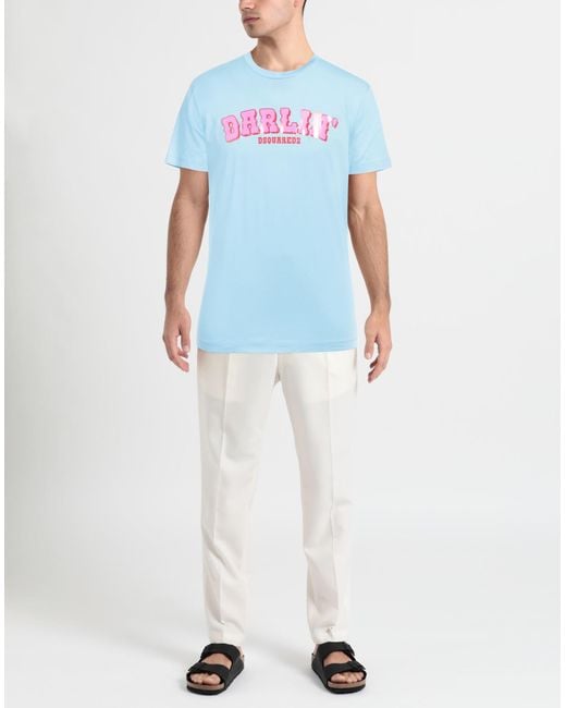 Camiseta DSquared² de hombre de color Blue