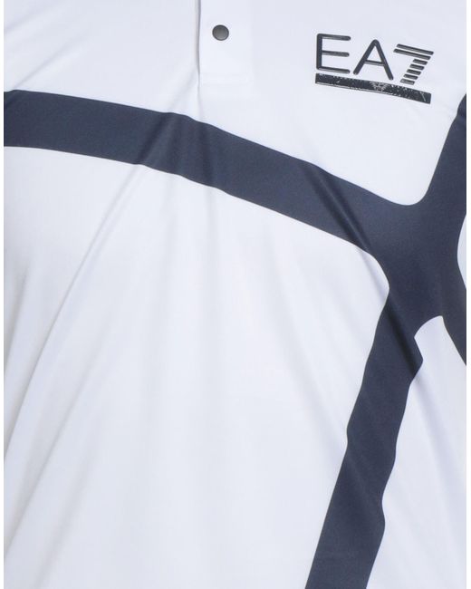 EA7 Blue Polo Shirts for men