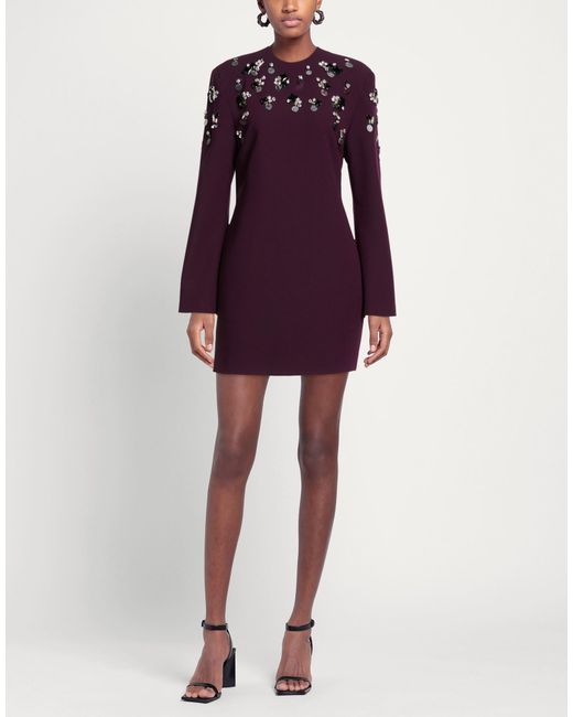 Isabelle Blanche Purple Mini Dress